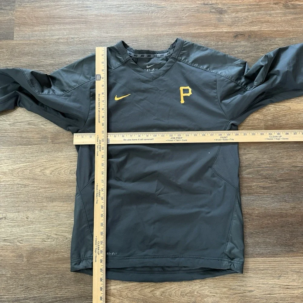 Pittsburgh Pirates‎ Nike Dri Fit Gray Pullover Men's Sz Small V Neck Baseball